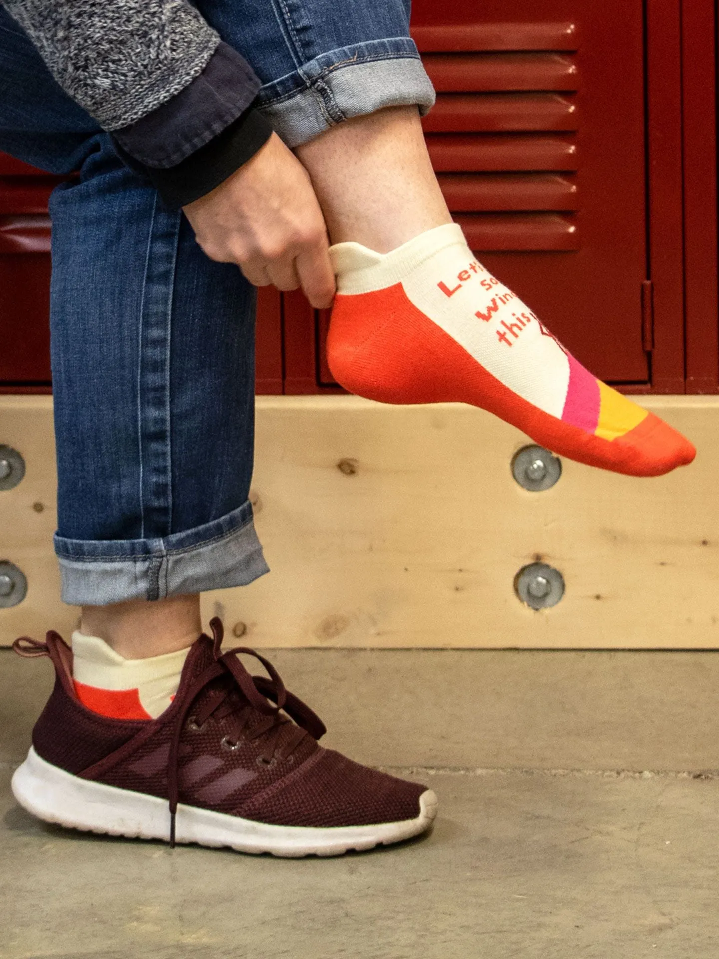 Let's Get Some Wind In This Hair Sneaker Socks