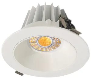 Lotus LED Lights JXL-COB04-R15W-CCT-4RR-SM-WH 4 inch Round Recessed Eco LED 15W 3CCT 3-4-5K Smooth Reflector White 36° Type IC Air Tight Damp CRI 90 