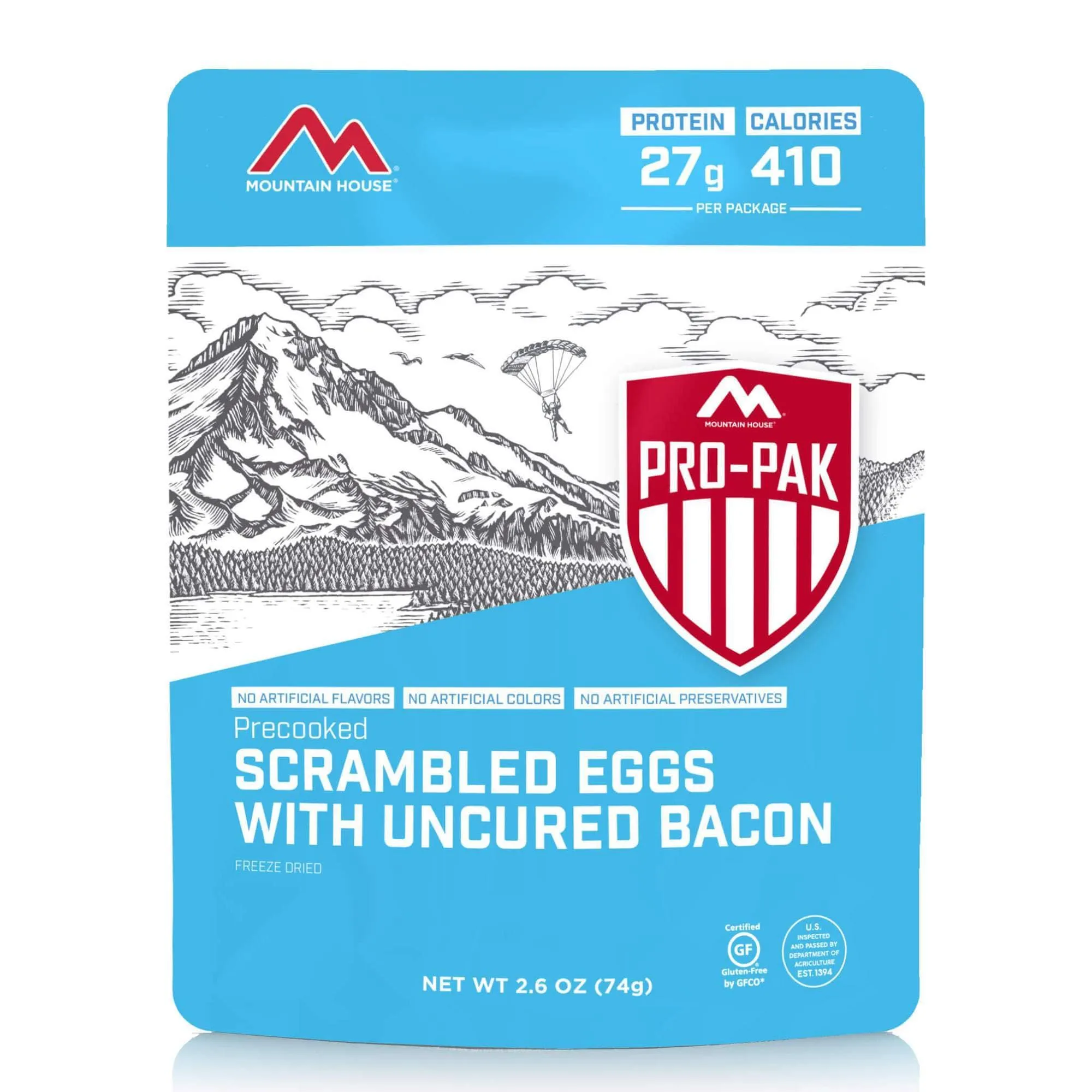 Mountain House Scrambled Eggs with Uncured Bacon Pro-Pak® | Classic Breakfast Anywhere