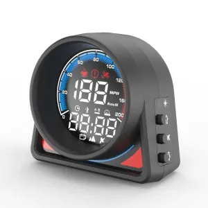 Multifunctional Car Headup Display GPS Digital Speedometer KMH/MPH with LED Display Overspeed Alarm Fatigue Driving Reminder