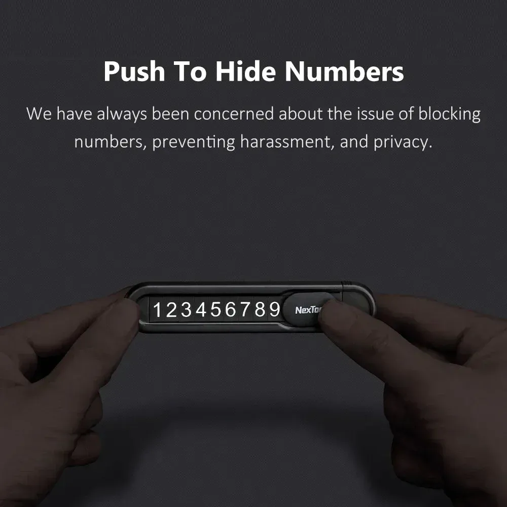 NexTool Car Temporary Parking Card Hidden Window Breaker With Seat Belt Cutter Life-Saving Escape Car Emergency Tool