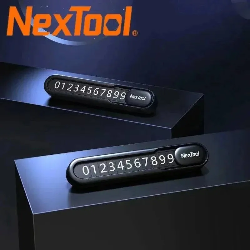 NexTool Car Temporary Parking Card Hidden Window Breaker With Seat Belt Cutter Life-Saving Escape Car Emergency Tool