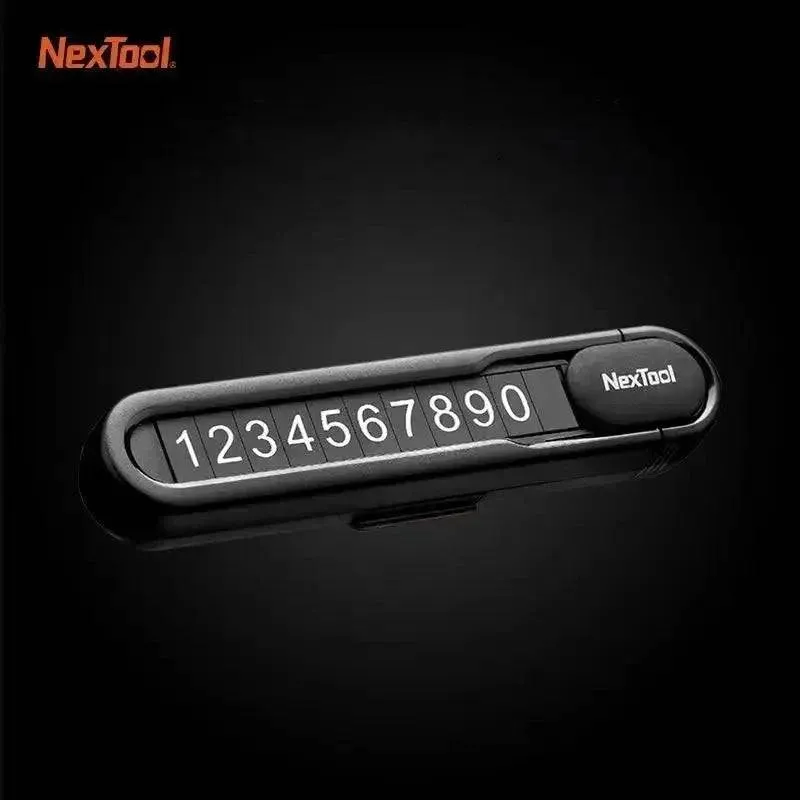 NexTool Car Temporary Parking Card Hidden Window Breaker With Seat Belt Cutter Life-Saving Escape Car Emergency Tool