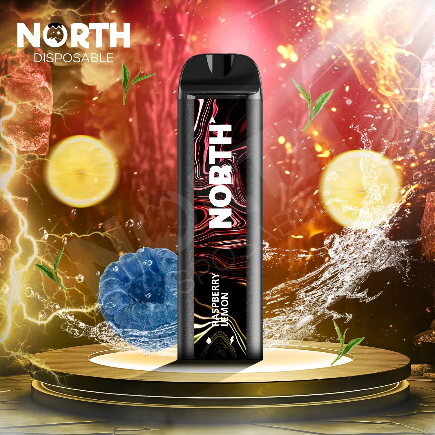 North 5000 Disposable 3% - Raspberry Lemon