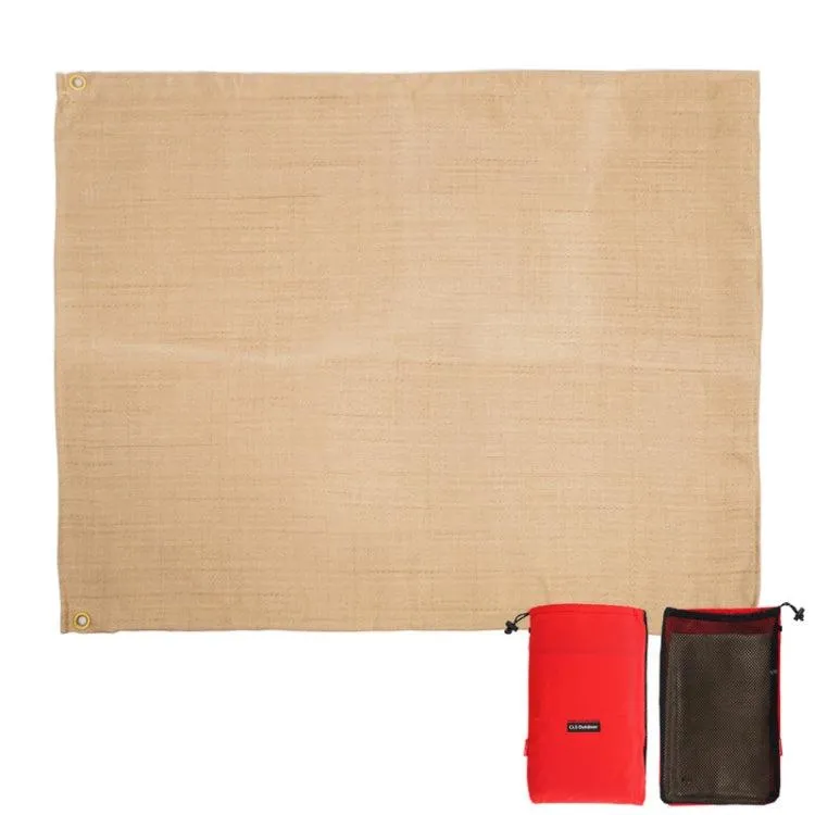 Outdoor Flame Retardant BBQ Insulation Mat - Small Fiberglass Pad (46x44 cm)