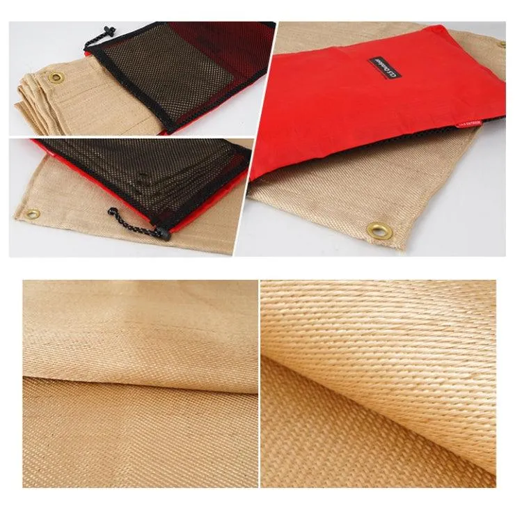 Outdoor Flame Retardant BBQ Insulation Mat - Small Fiberglass Pad (46x44 cm)