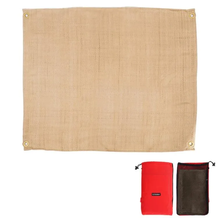 Outdoor Flame Retardant BBQ Insulation Mat - Small Fiberglass Pad (46x44 cm)