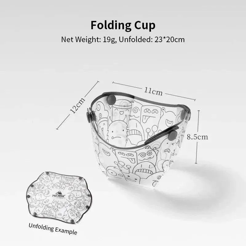 Outdoor Lightweight Folding Tableware Portable Bowl Dinner Plate Coffee Filter Funnel Water Cup Multi-purpose Camping Tableware