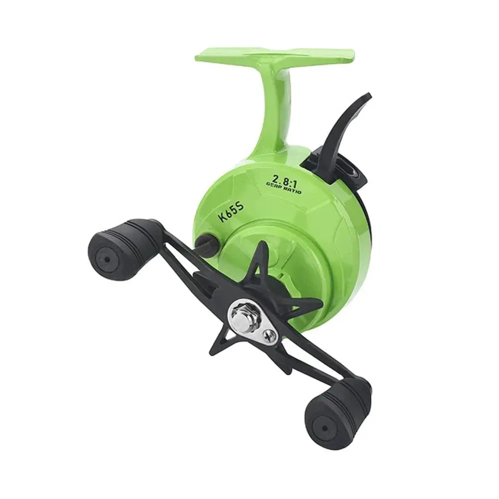 Plastic Wire Cup Ice Fishing Reel Raft Fishing Wheel Front Fishing Wheel Adjust Line Speed Control Radial Gap for Ice Fishing