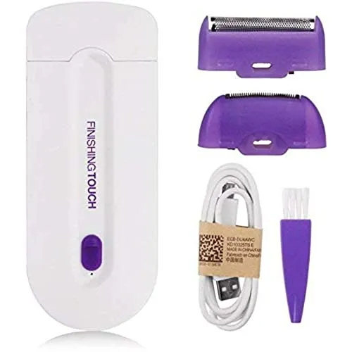 Rechargeable Instant Pain Free Hair Remover Shaver Instant Painless Facial All Body Hair Remover/Trimmer Shaver Machine with Sensor Light for Women