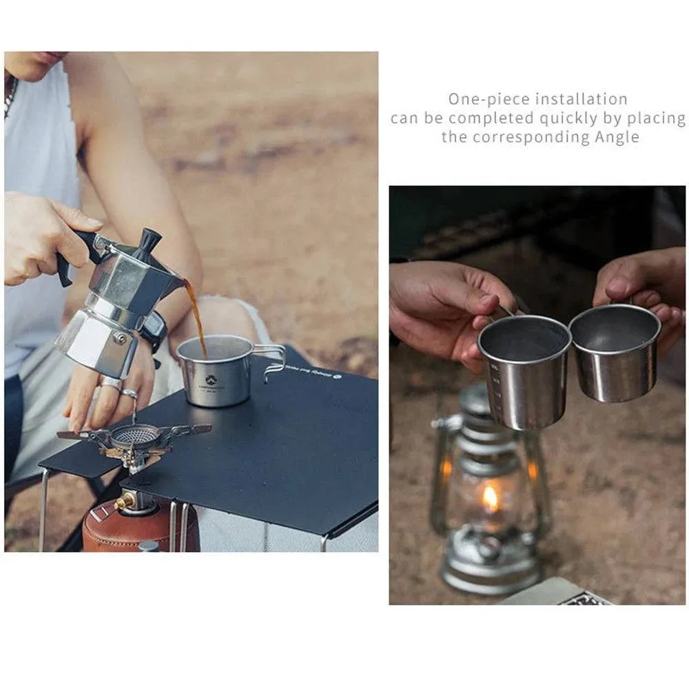 S180 Outdoor Stainless Steel 160ml Sierra Coffee Cup Picnic Tableware Portable Barbecue Hiking Camping Cup Picnic Cookware 2022