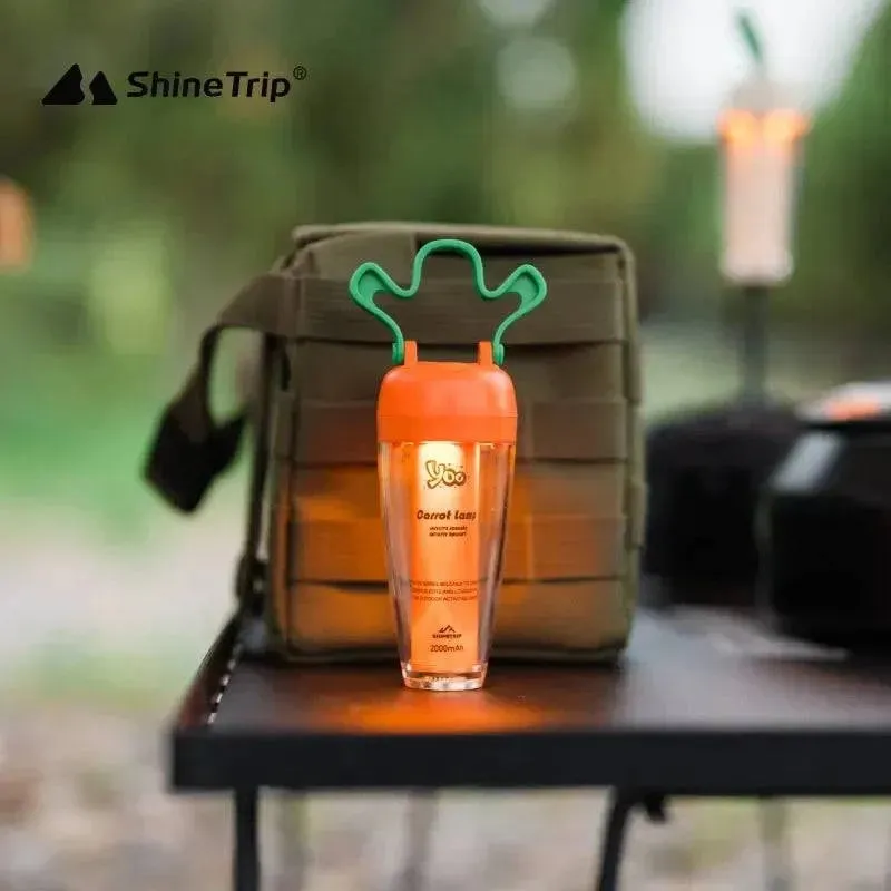 ShineTrip Yoo Series Carrot Shaped LED Camping Lantern Portable Outdoor Radish Light Rechargeable 4  Gears Waterproof Tent Lamp
