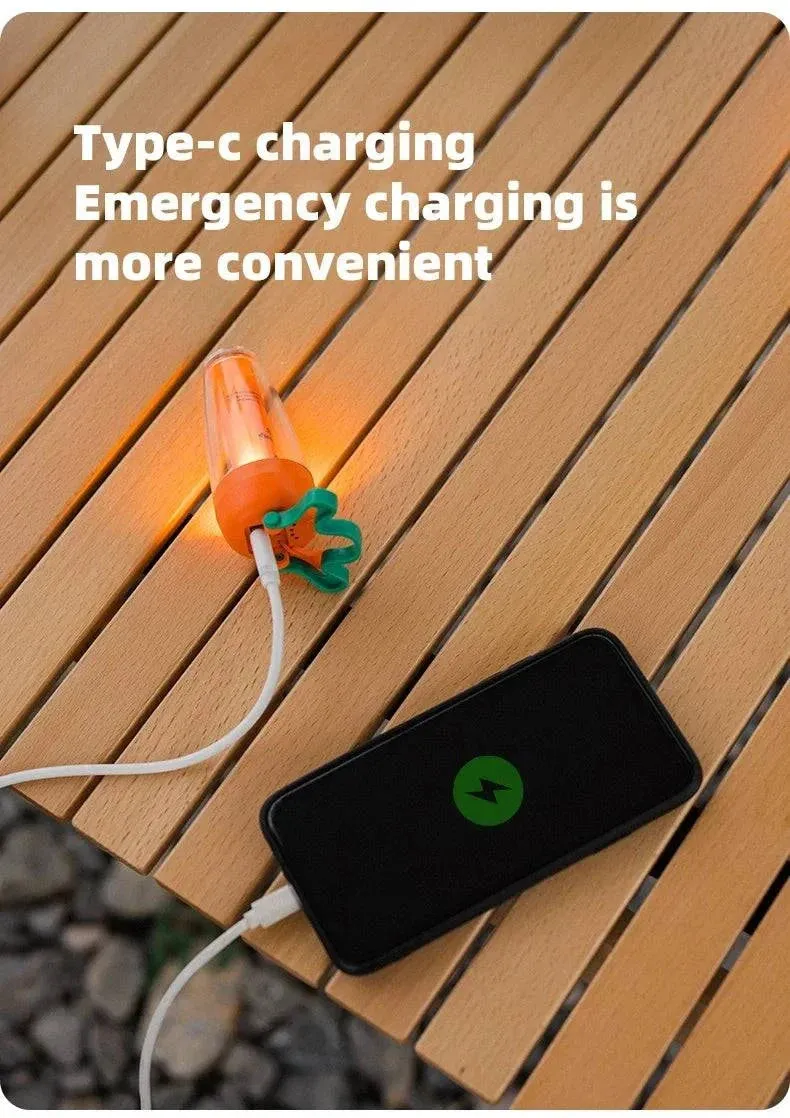 ShineTrip Yoo Series Carrot Shaped LED Camping Lantern Portable Outdoor Radish Light Rechargeable 4  Gears Waterproof Tent Lamp