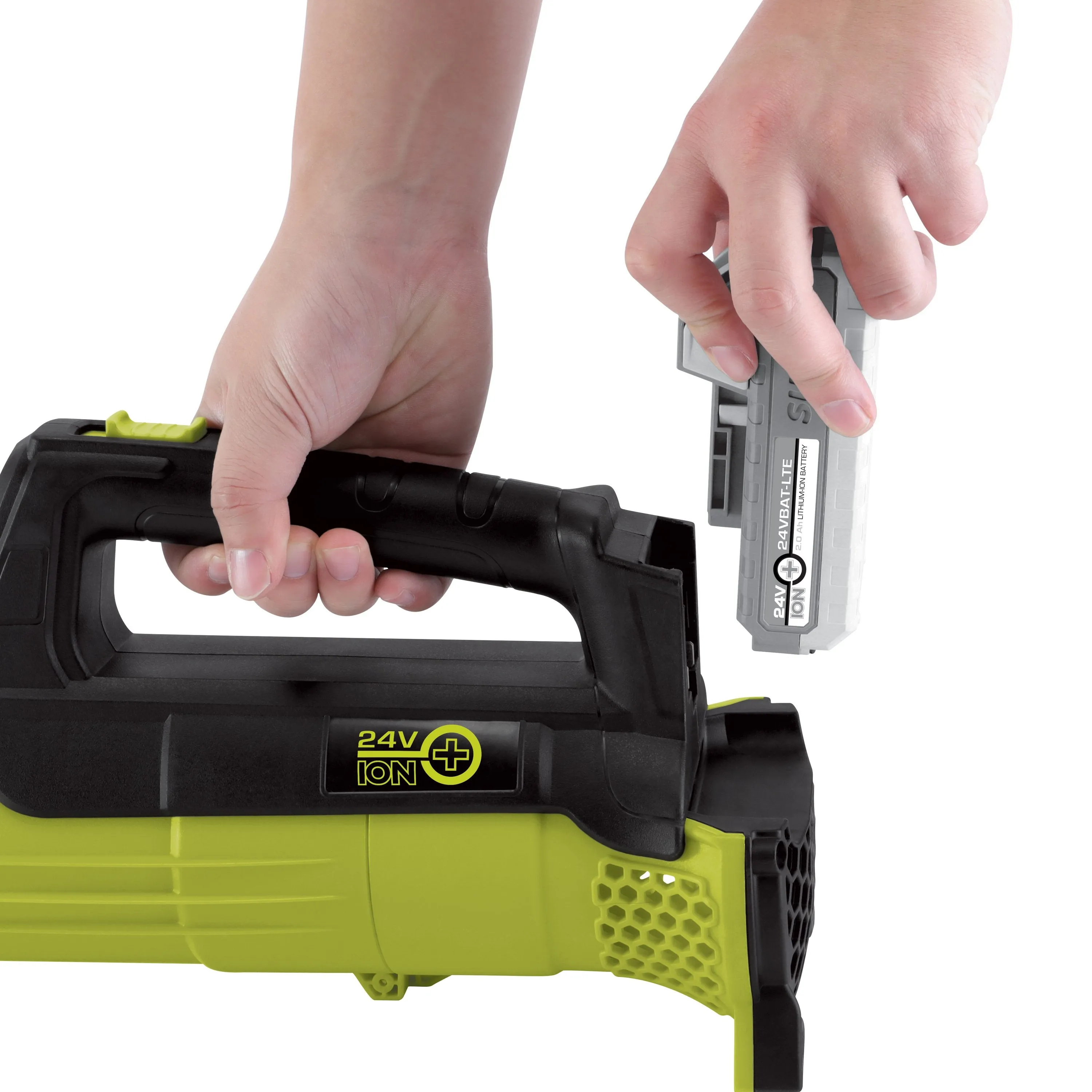Sun Joe 24V-TB-LTE 24-Volt iON  Cordless Compact Turbine Jet Blower Kit | 100-MPH | 280-CFM | W/ 2.0-Ah Battery and Charger