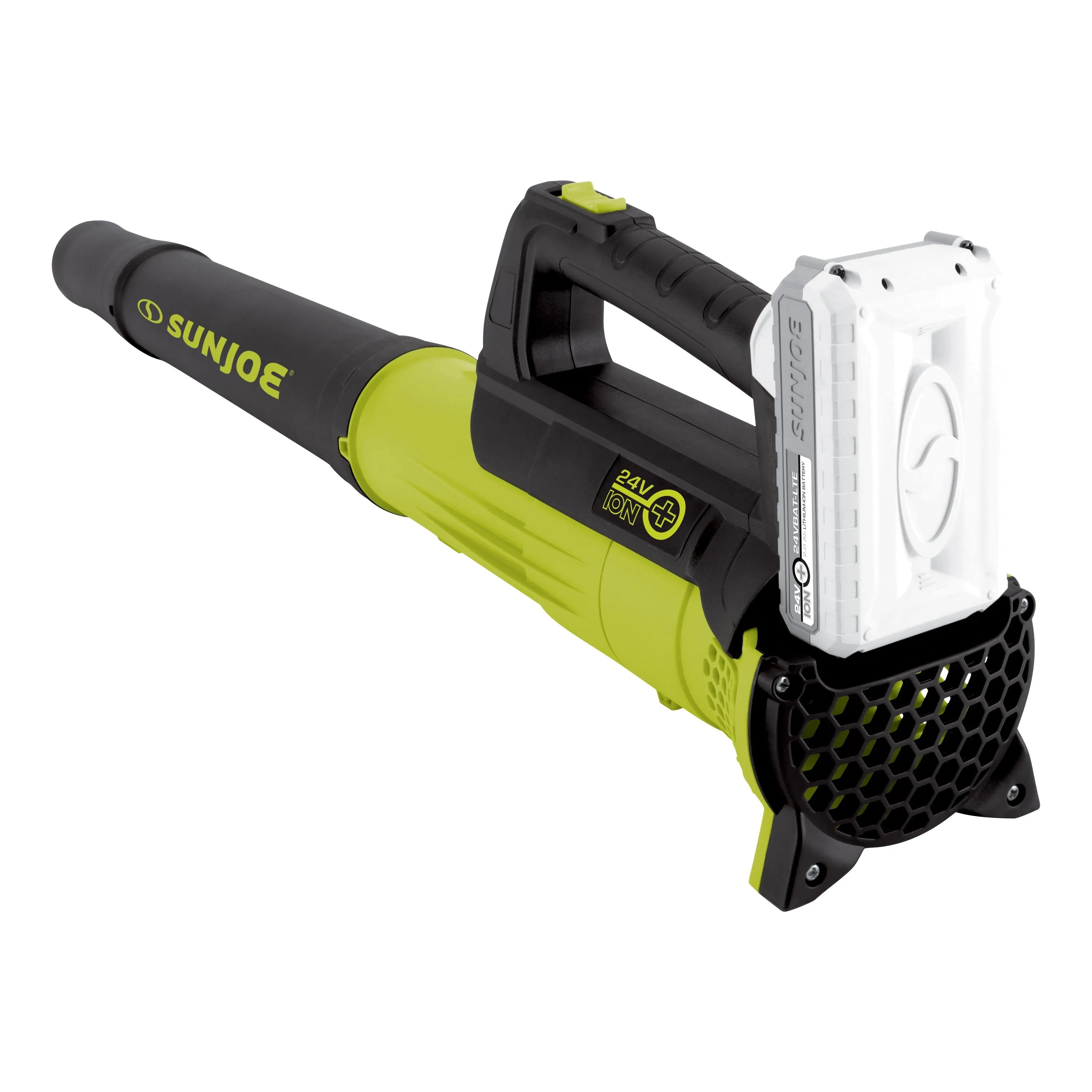 Sun Joe 24V-TB-LTE 24-Volt iON  Cordless Compact Turbine Jet Blower Kit | 100-MPH | 280-CFM | W/ 2.0-Ah Battery and Charger