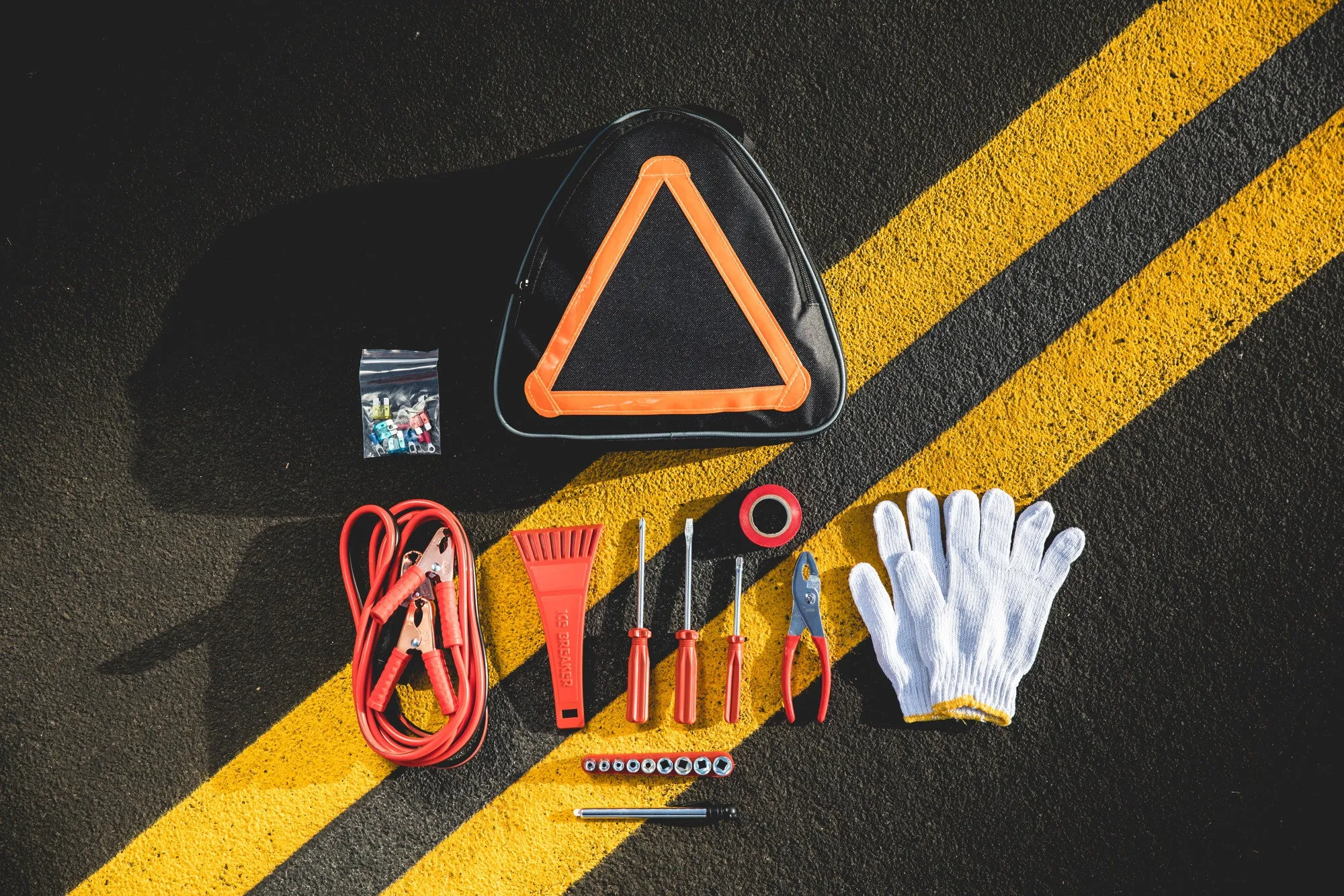 Virginia Tech Hokies - Roadside Emergency Car Kit
