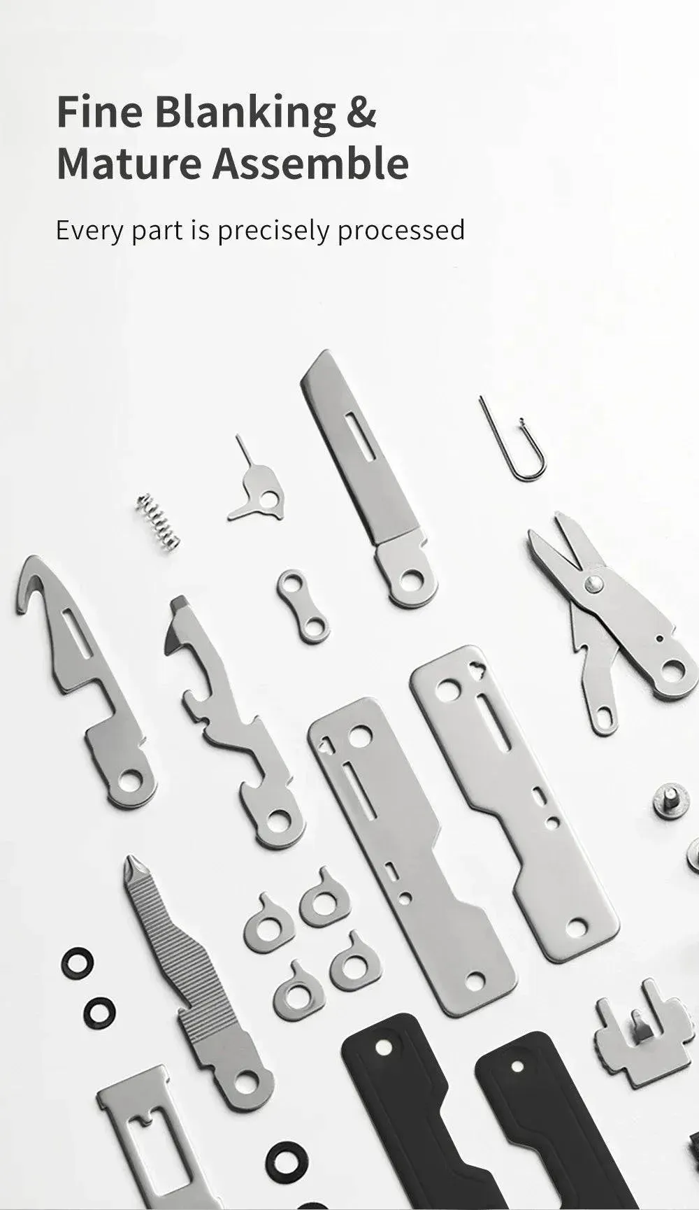 Xiaomi Nextool  EDC Multitools Multifunctional Unpack Knife Scissors Screwdriver Folding Fruit Camping Tool Outdoor Survive Clip