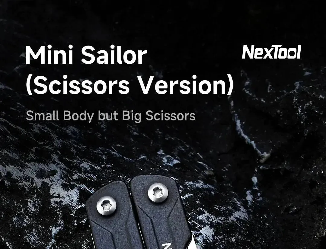 Xiaomi NexTool Mini Sailor Scissors Version  EDC Multitools Hand Pliers Tools Mini Pocket Folding Knife Scissors Screwdriver