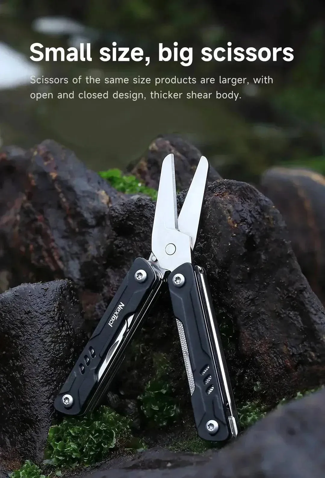 Xiaomi NexTool Mini Sailor Scissors Version  EDC Multitools Hand Pliers Tools Mini Pocket Folding Knife Scissors Screwdriver