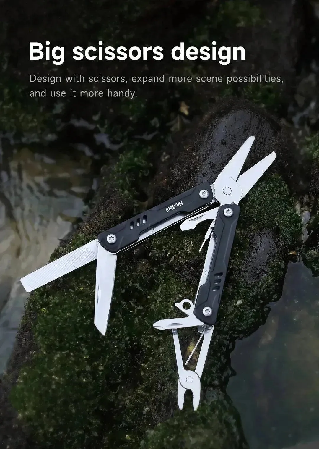 Xiaomi NexTool Mini Sailor Scissors Version  EDC Multitools Hand Pliers Tools Mini Pocket Folding Knife Scissors Screwdriver
