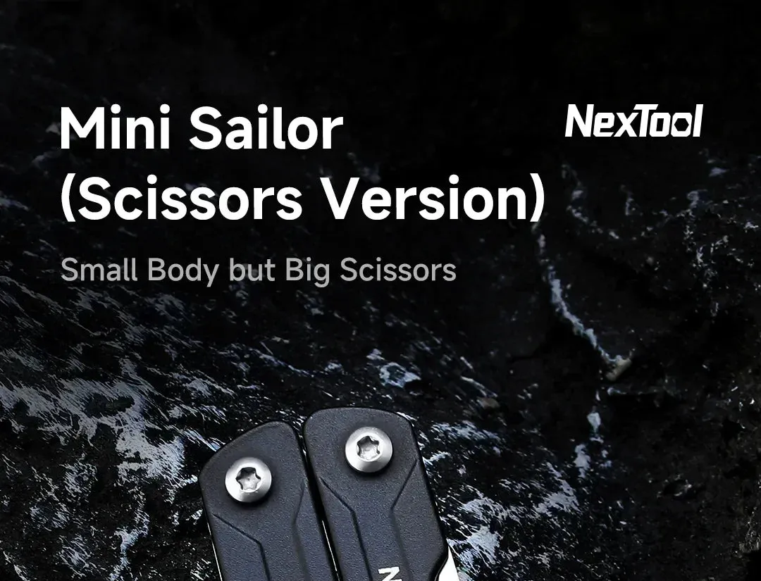 Xiaomi NexTool Mini Sailor Scissors Version  EDC Multitools Hand Pliers Tools Mini Pocket Folding Knife Scissors Screwdriver