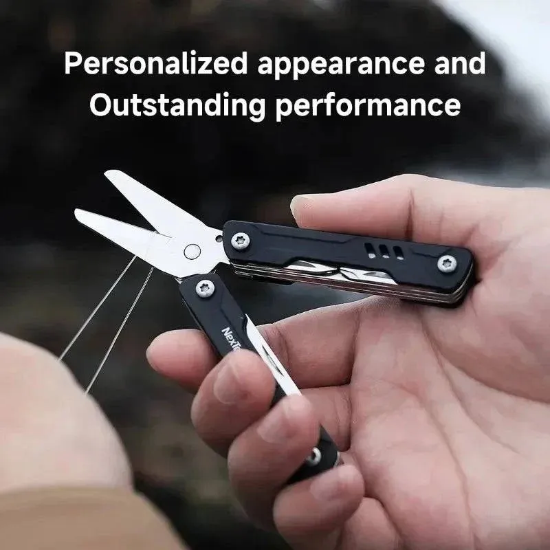 Xiaomi NexTool Mini Sailor Scissors Version  EDC Multitools Hand Pliers Tools Mini Pocket Folding Knife Scissors Screwdriver
